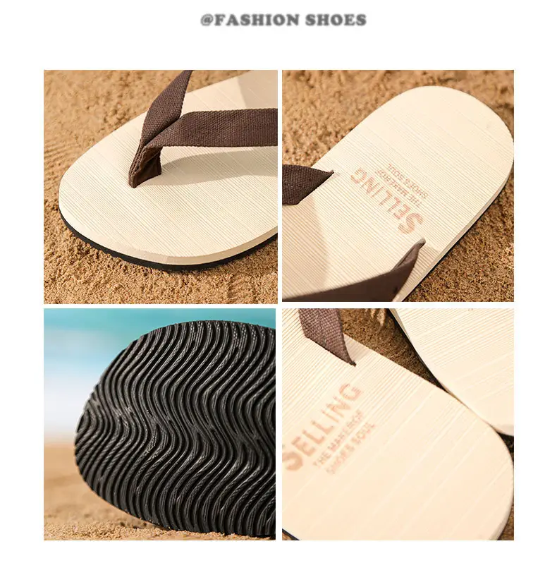 2024 New Men's Flip Flops Fashionable Outer Wear Rubber Non-slip Distinctive Fashion Pinch Beach Summer Slippers for Men — feature 6
