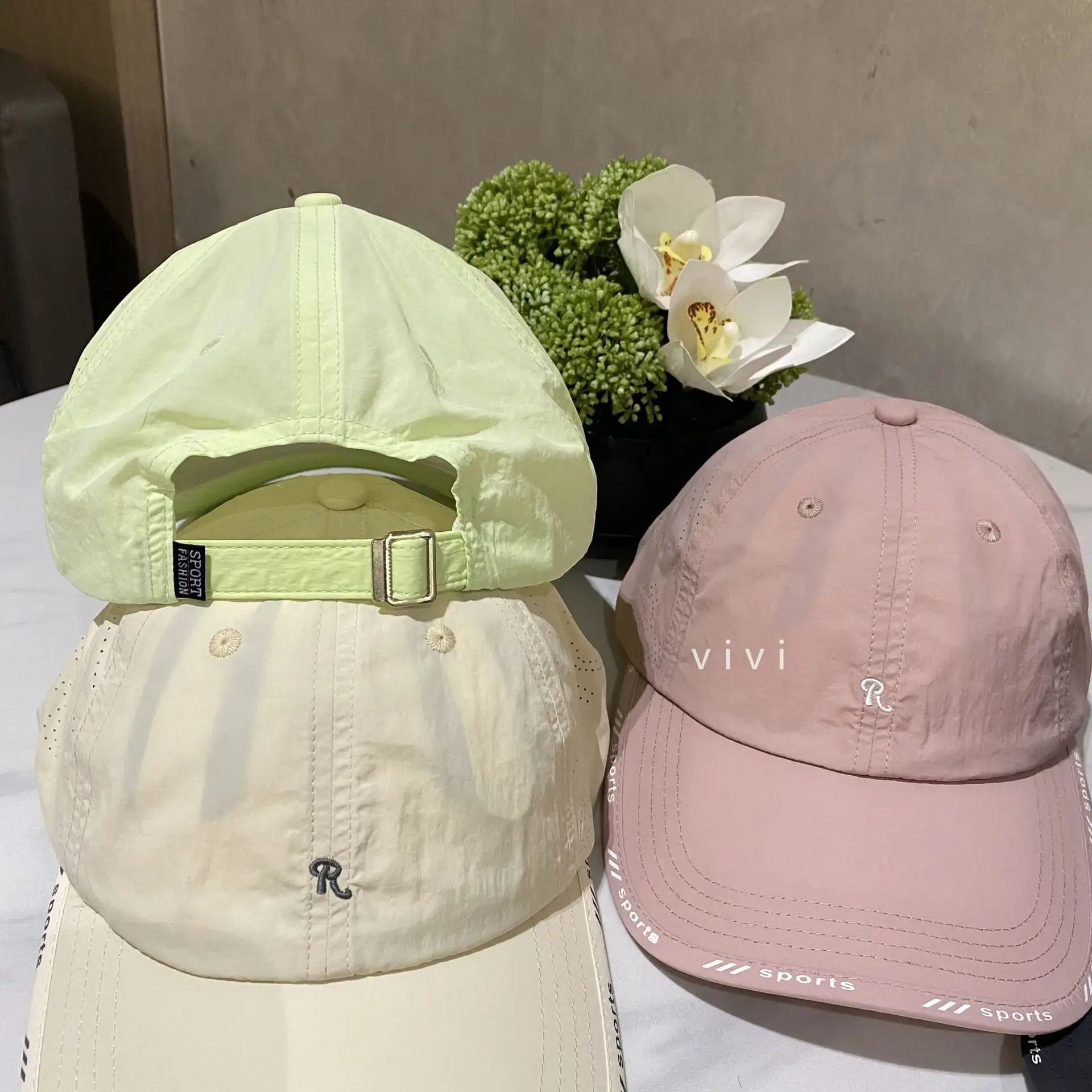 Women's Korean Style Baseball Cap Soft Top Cap with Embroidered Star - Image 9