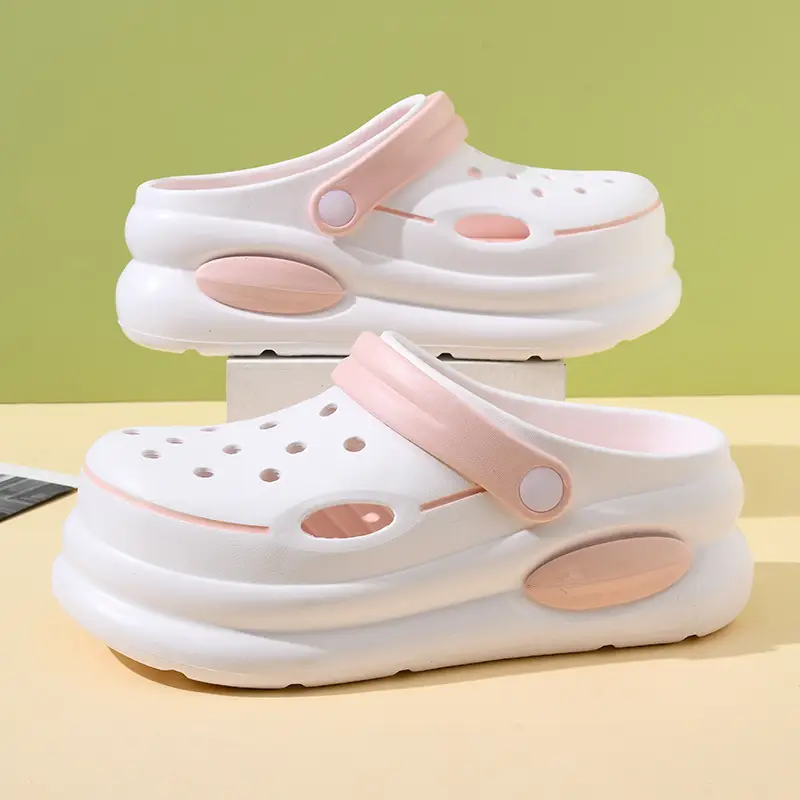 Hole shoes men's summer wear deodorant non-slip Baotou sandals and slippers soft bottom excrement beach shoes a generation of hair - Image 6