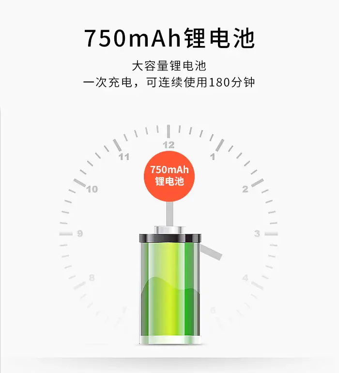 Electric Hair Clipper KM-703L Color Transparent — feature 6