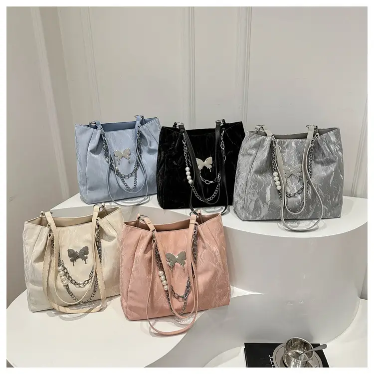 Women's Light Blue Western Style Large Tote Bag