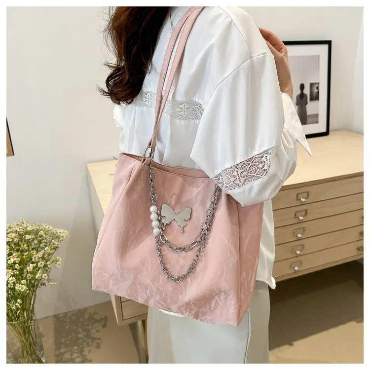 Women's Light Blue Western Style Large Tote Bag — feature 19