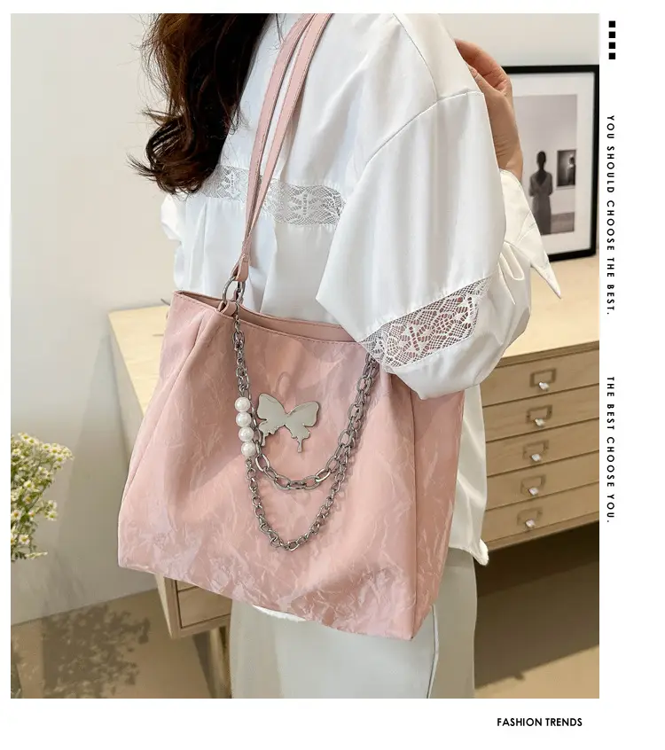 Women's Light Blue Western Style Large Tote Bag — feature 2