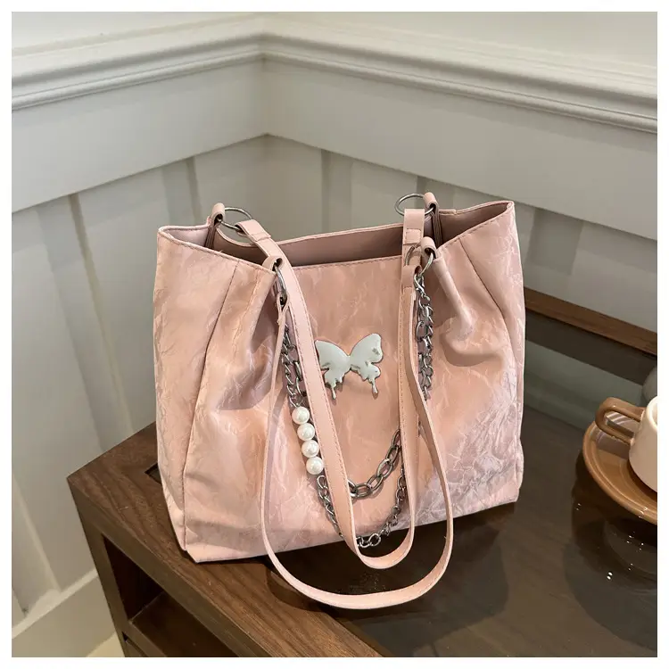Women's Light Blue Western Style Large Tote Bag