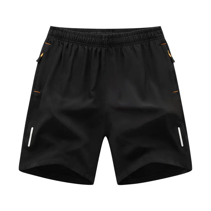 Men Black Ice Silk Shorts Plus Size Running Sports Loose Casual Pajama Pants - Image 8