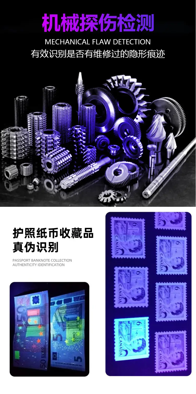 Violet UV Flashlight for Anti-Counterfeiting Detection β feature 10