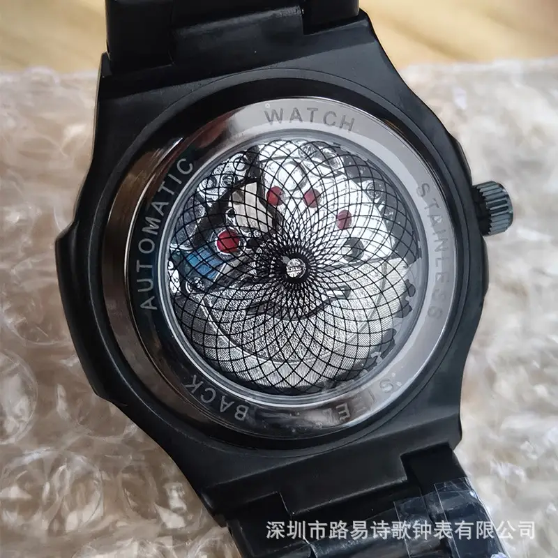 Men's Nautilus Style Quartz Watch with Flywheel Movement — feature 10