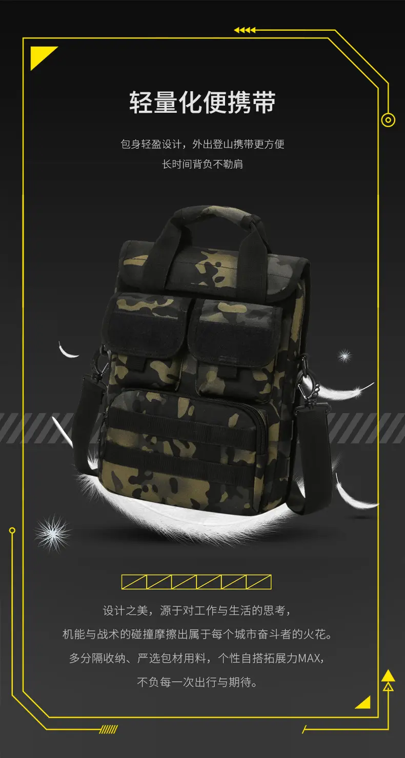 Camouflage Multi-Purpose Backpack for Men — feature 13