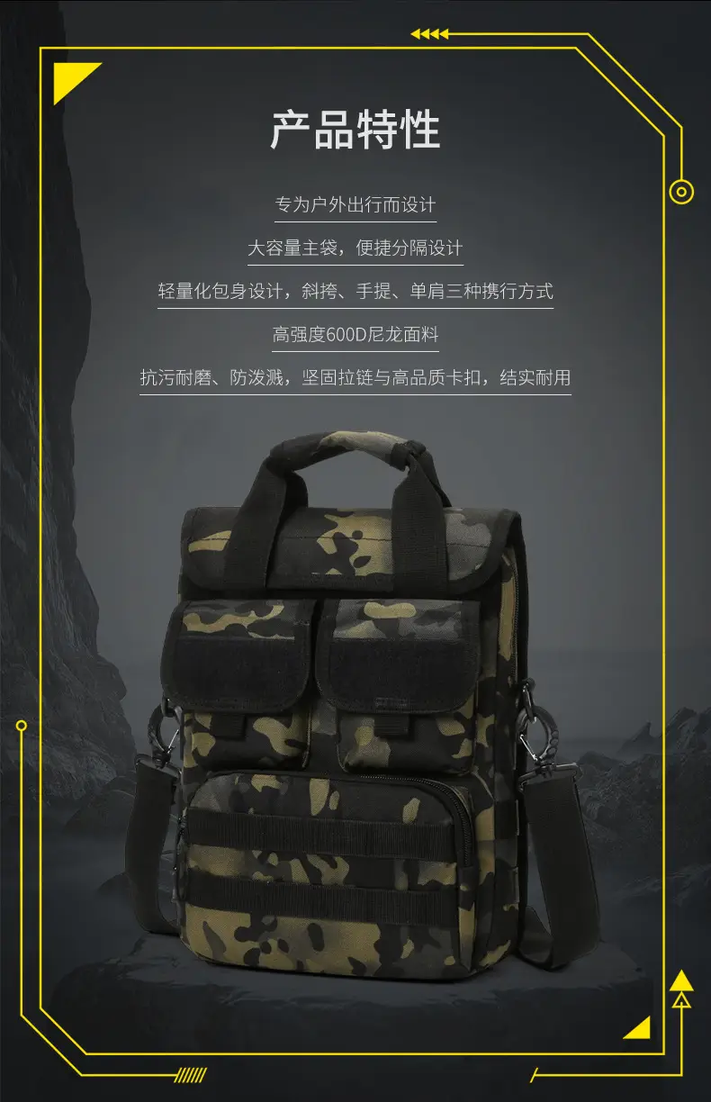 Camouflage Multi-Purpose Backpack for Men — feature 2