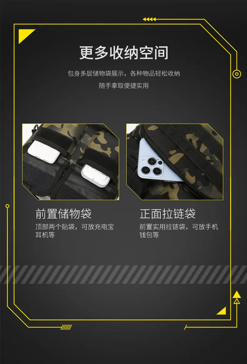 Camouflage Multi-Purpose Backpack for Men — feature 7