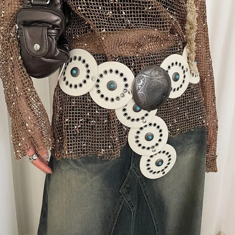 Bohemian Disc Gem Belt Women's Dress Design - Image 4