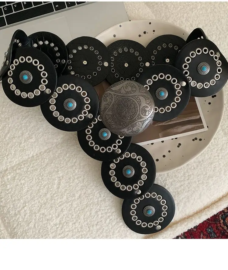 Bohemian Disc Gem Belt Women's Dress Design — feature 15