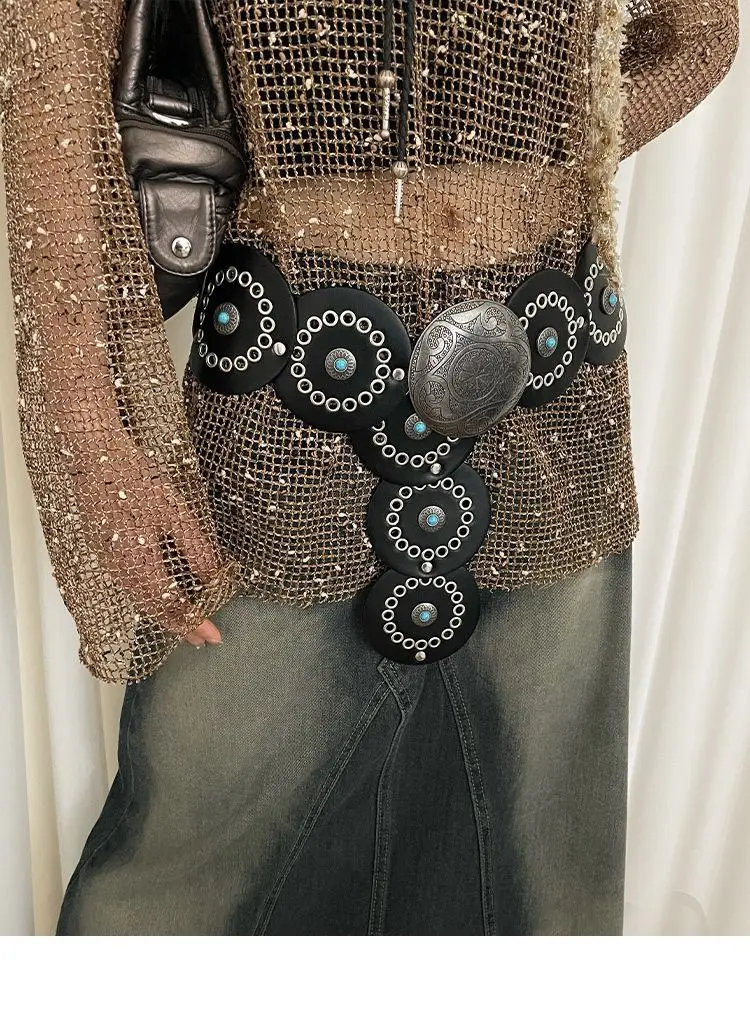 Bohemian Disc Gem Belt Women's Dress Design — feature 3