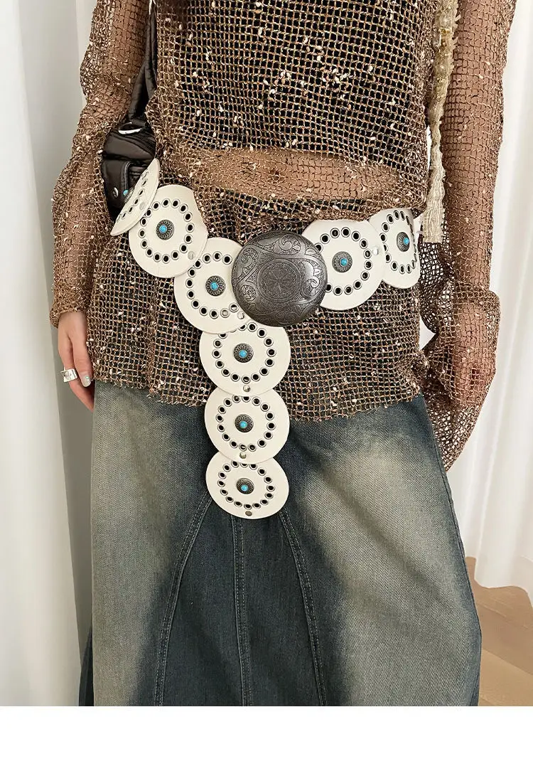 Bohemian Disc Gem Belt Women's Dress Design — feature 4