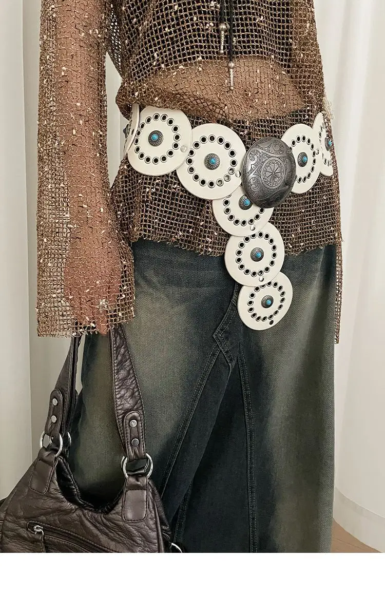 Bohemian Disc Gem Belt Women's Dress Design — feature 6