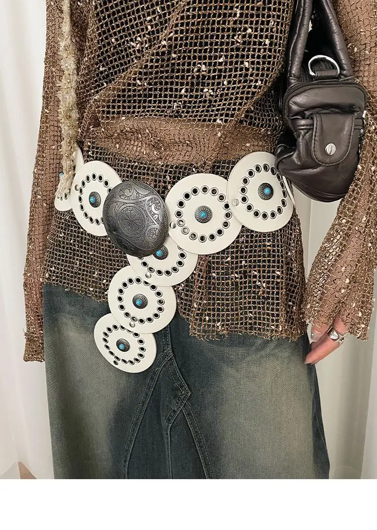 Bohemian Disc Gem Belt Women's Dress Design — feature 9