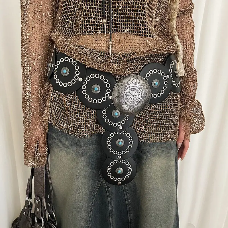 Bohemian Disc Gem Belt Women's Dress Design - Image 2
