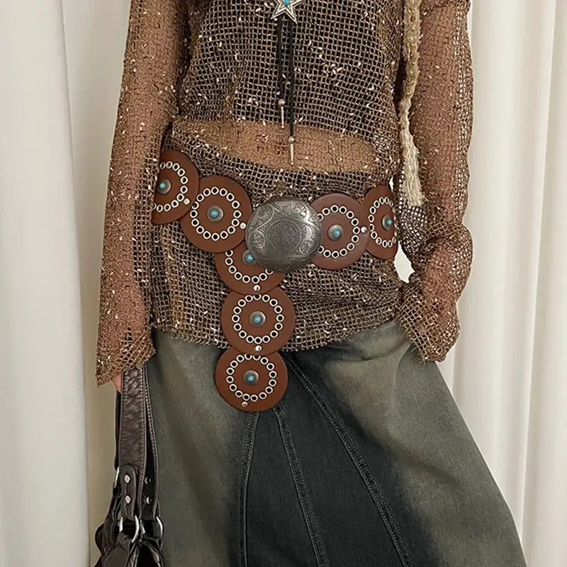 Bohemian Disc Gem Belt Women's Dress Design - Image 3