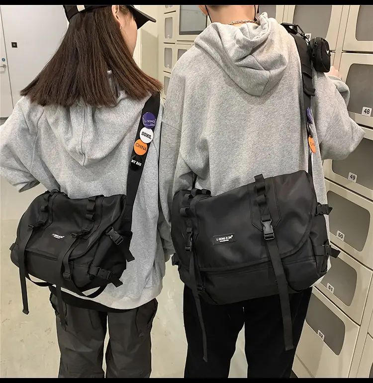 Men's Japanese Style Crossbody Bag Large Capacity Messenger Bag — feature 19