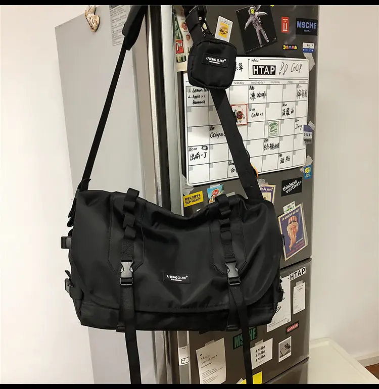 Men's Japanese Style Crossbody Bag Large Capacity Messenger Bag — feature 41