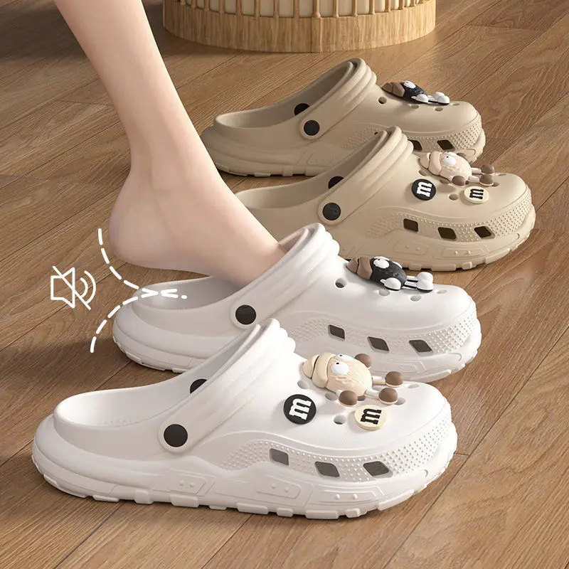 Women's Clogs for Outdoor Wear, Spring/Summer 2026 New Model, Integrated Height-Increasing, Non-Slip, Beach Closed-Toe Cute Half-Slippers for Women - Image 38
