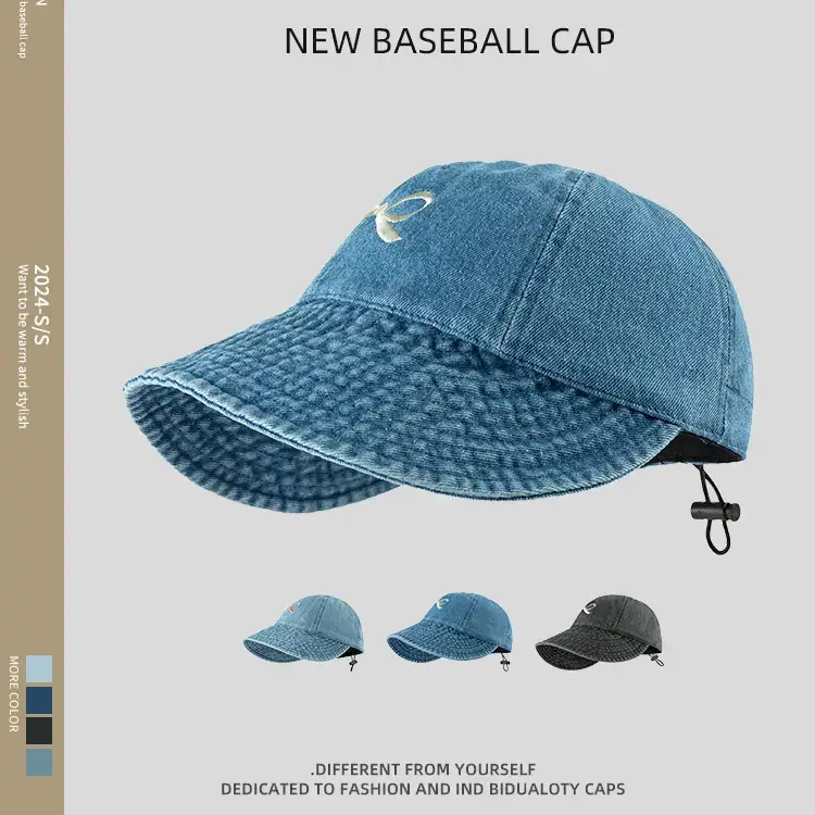 Women Big Head UV Sunscreen Hat Gray - Image 6