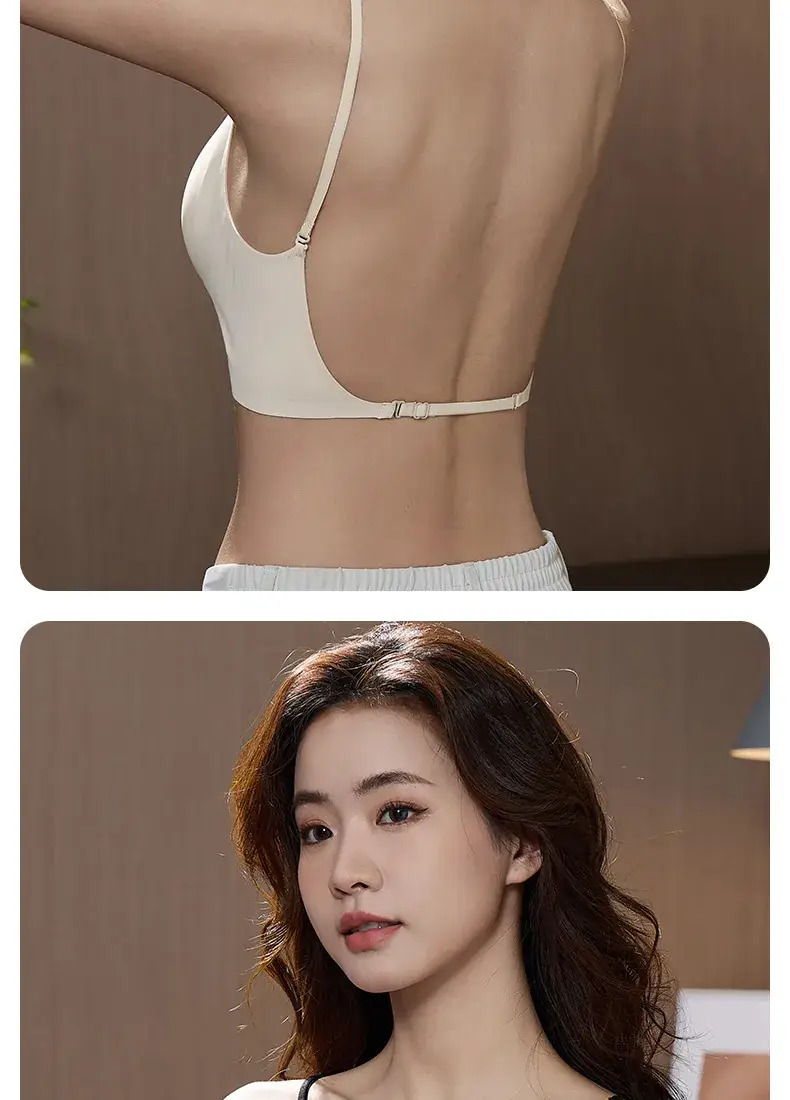 Black U-Back Thin Sling Underwear Women — feature 27
