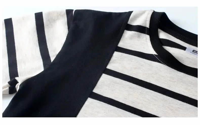 Children's Striped Long Sleeve T-Shirt Medium Large — feature 43