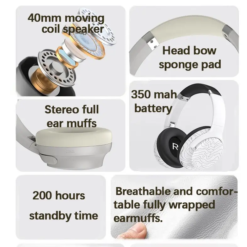 Wireless Bluetooth 5.3 Cross-Border Headphones with 3 Sound Effects - Image 6