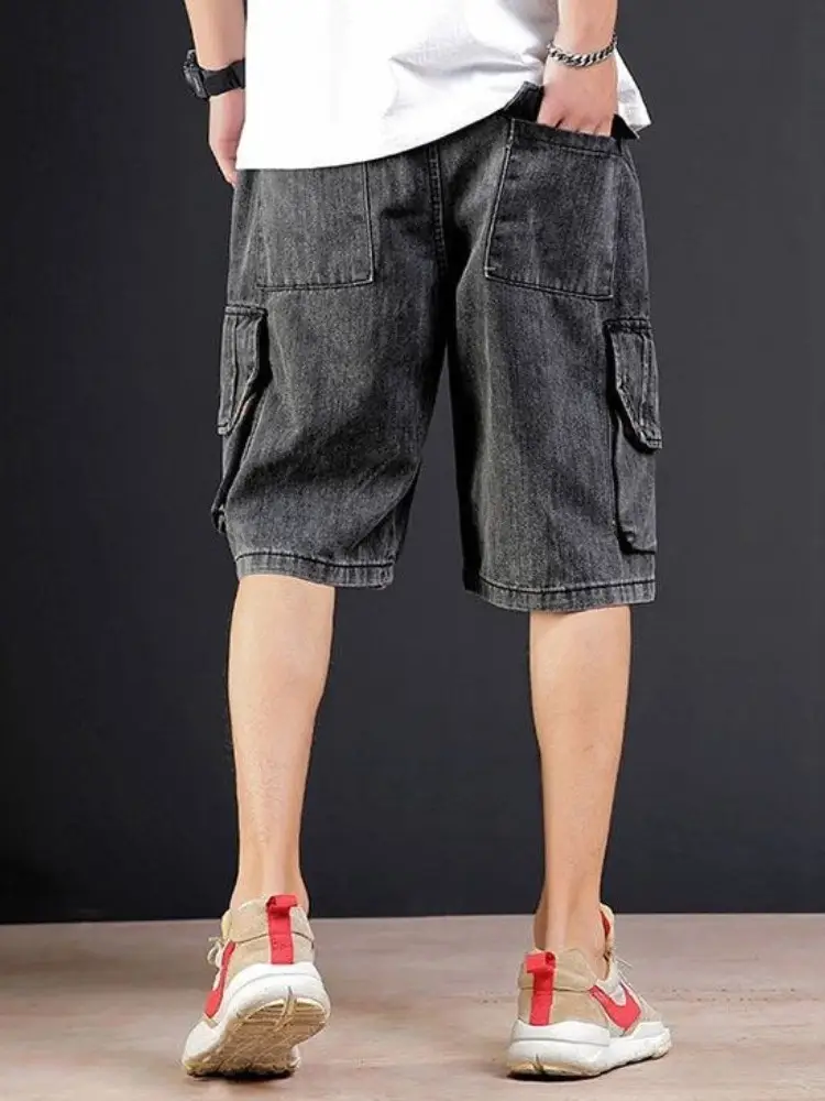 Japanese Style Denim Shorts for Men Casual 5-Piece - Image 7