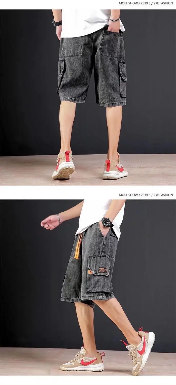 Japanese Style Denim Shorts for Men Casual 5-Piece — feature 12