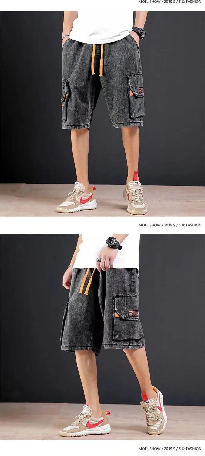 Japanese Style Denim Shorts for Men Casual 5-Piece — feature 13