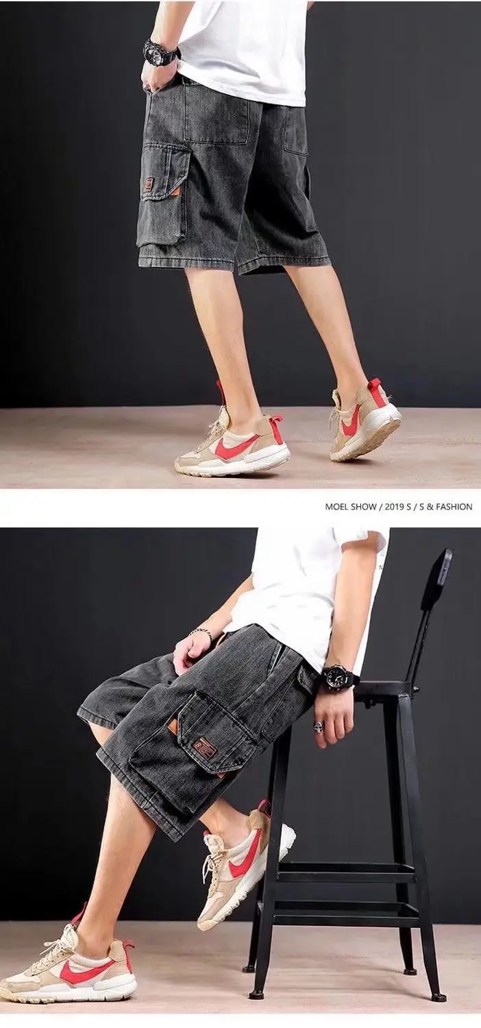 Japanese Style Denim Shorts for Men Casual 5-Piece — feature 15