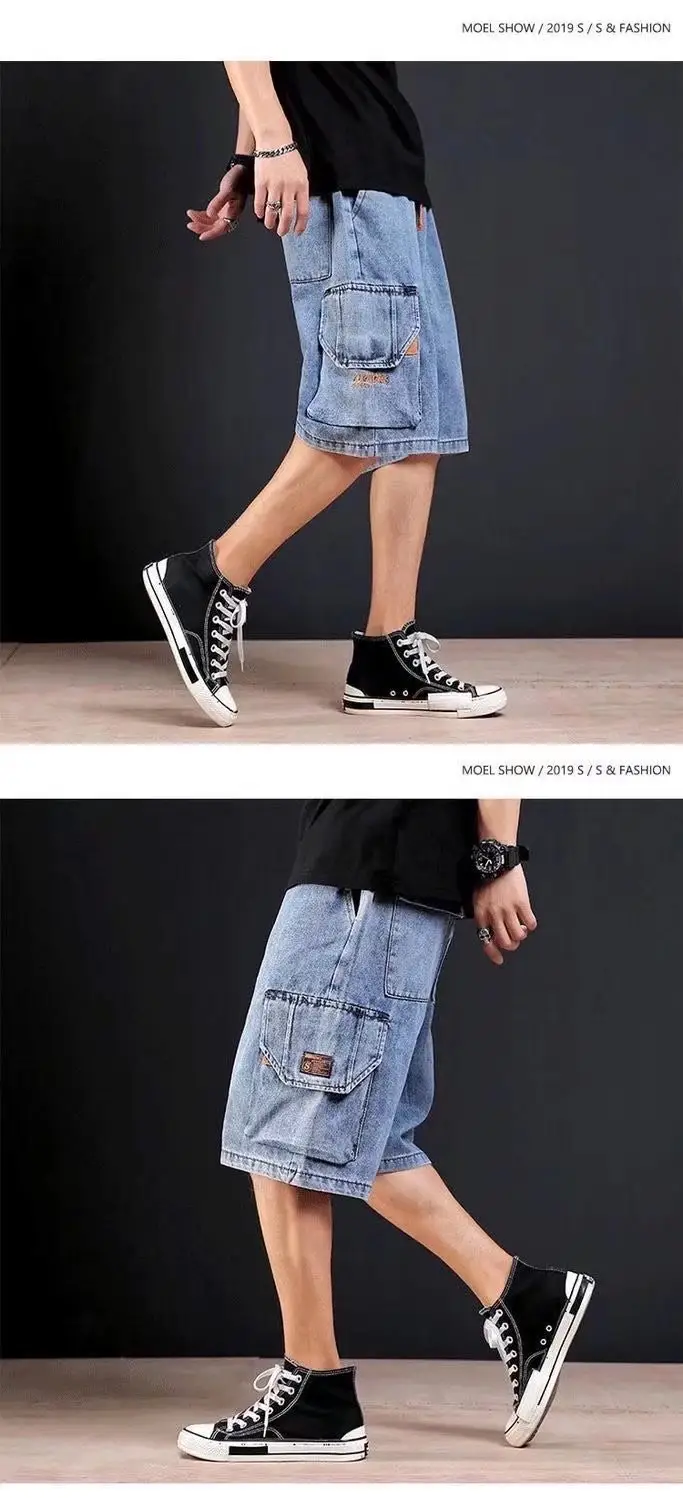 Japanese Style Denim Shorts for Men Casual 5-Piece — feature 8