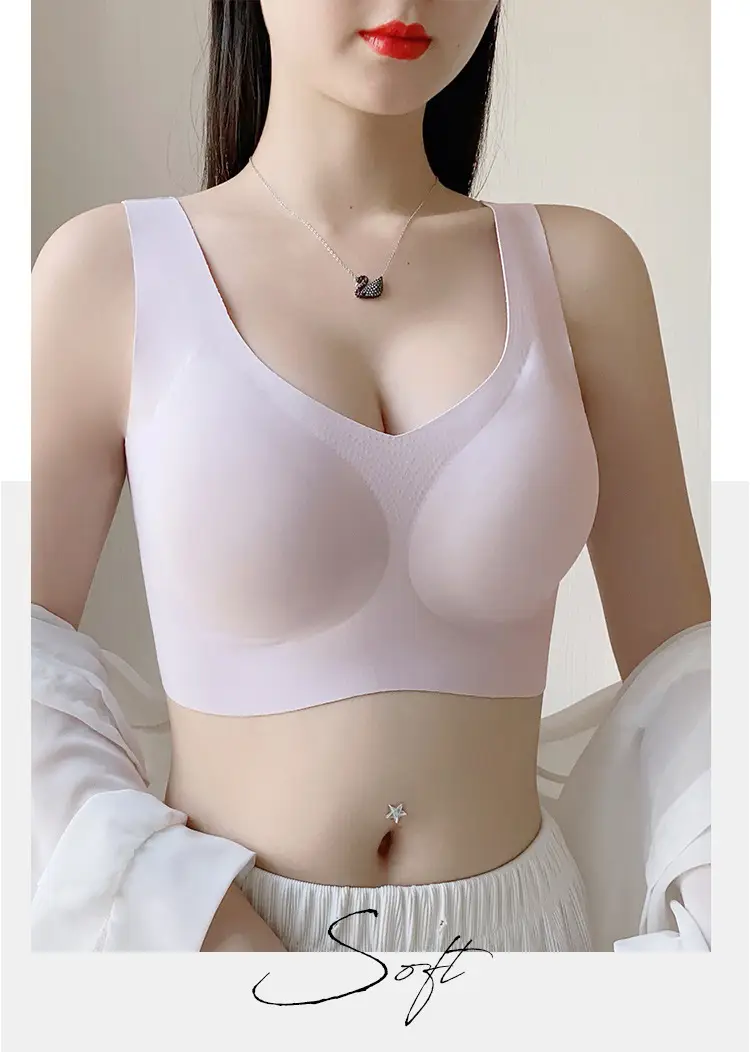 Traceless Plus Size Fixed Cup Underwear Red — feature 27