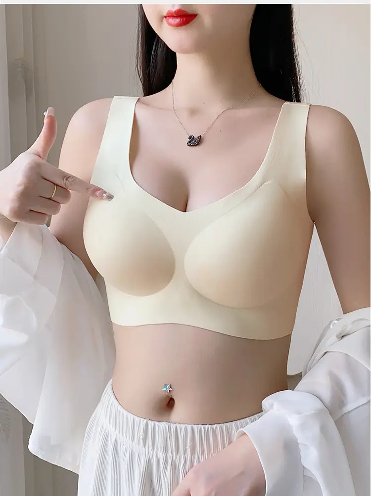 Traceless Plus Size Fixed Cup Underwear Red — feature 29