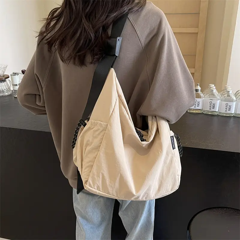 Trendy Crossbody Bag Women's Large Capacity Tan