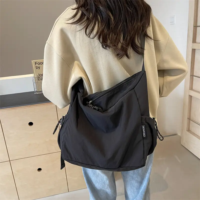 Trendy Crossbody Bag Women's Large Capacity Tan