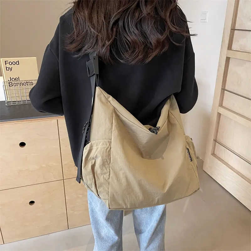 Trendy Crossbody Bag Women's Large Capacity Tan