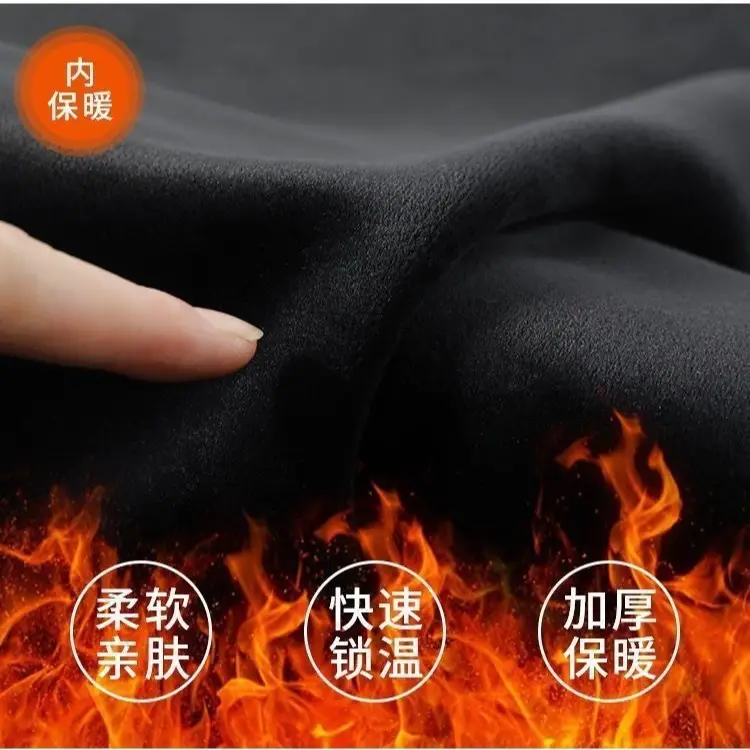 Men Elastic Waist Loose Grey Trousers Spring Autumn - Image 49