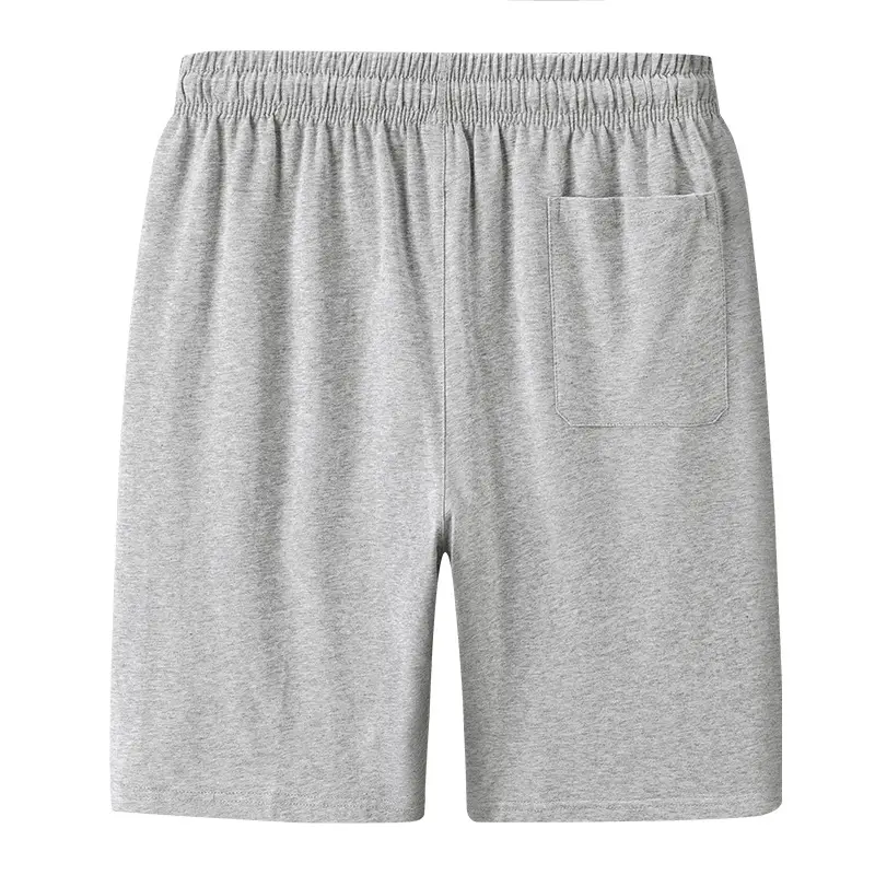 Men's Grey Cotton Shorts Summer Loose Sports Pants - Image 6