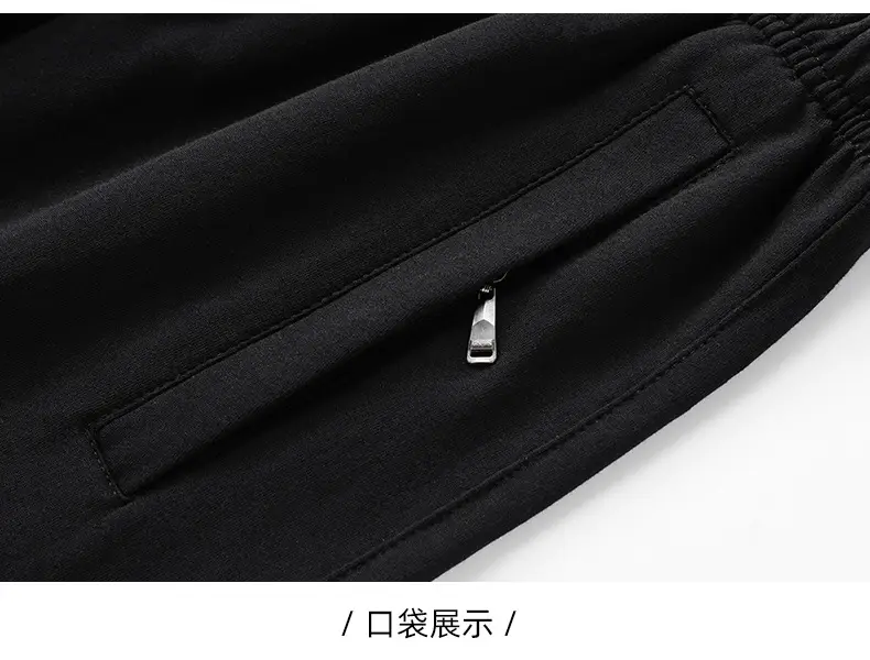 Men's Grey Cotton Shorts Summer Loose Sports Pants — feature 17