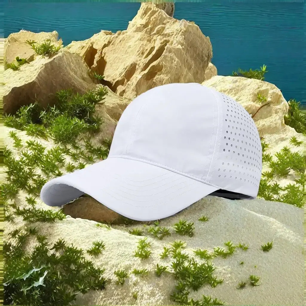 Men's Beige Mesh Baseball Cap Outdoor Sunscreen Hat - Image 15