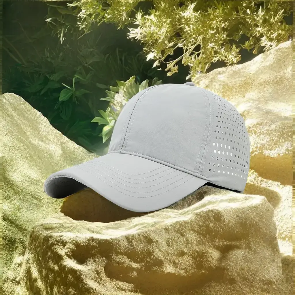 Men's Beige Mesh Baseball Cap Outdoor Sunscreen Hat - Image 2