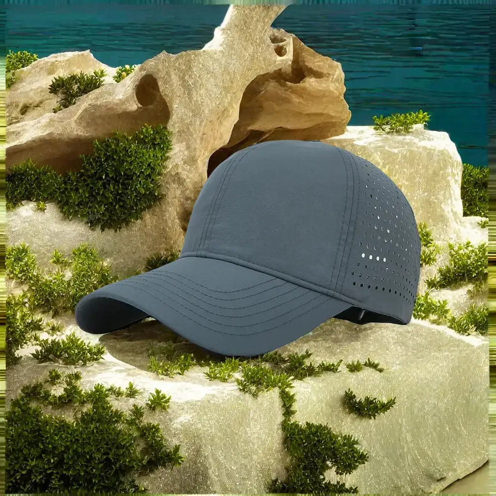 Men's Beige Mesh Baseball Cap Outdoor Sunscreen Hat - Image 3