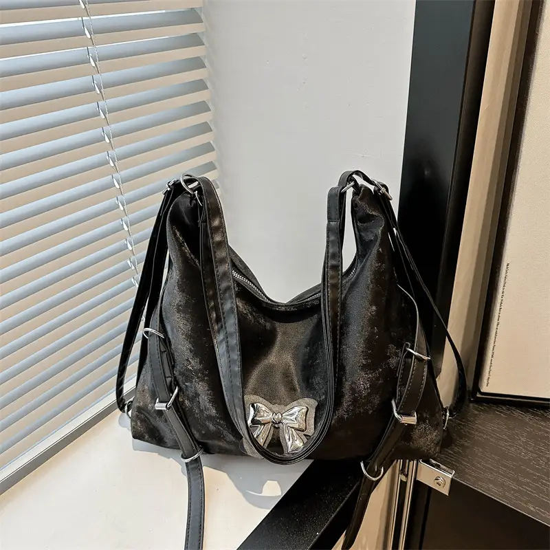 Silver Butterfly Tote Bag Women's 2024 Commuter Cross Border - Image 4