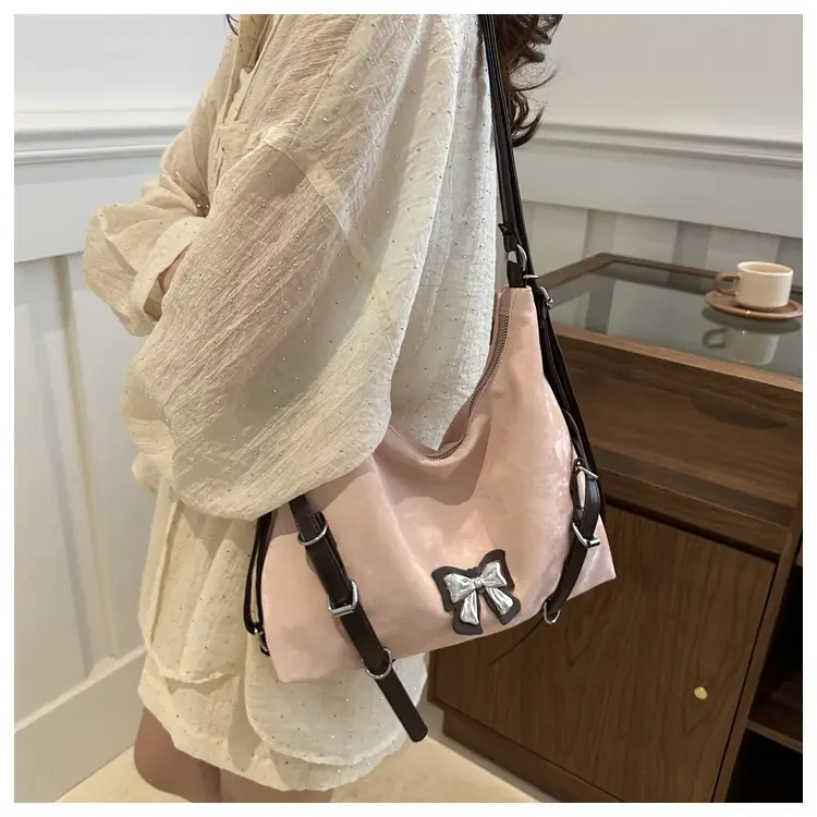 Silver Butterfly Tote Bag Women's 2024 Commuter Cross Border — feature 20