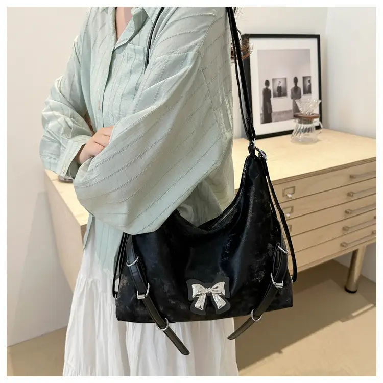 Silver Butterfly Tote Bag Women's 2024 Commuter Cross Border — feature 23