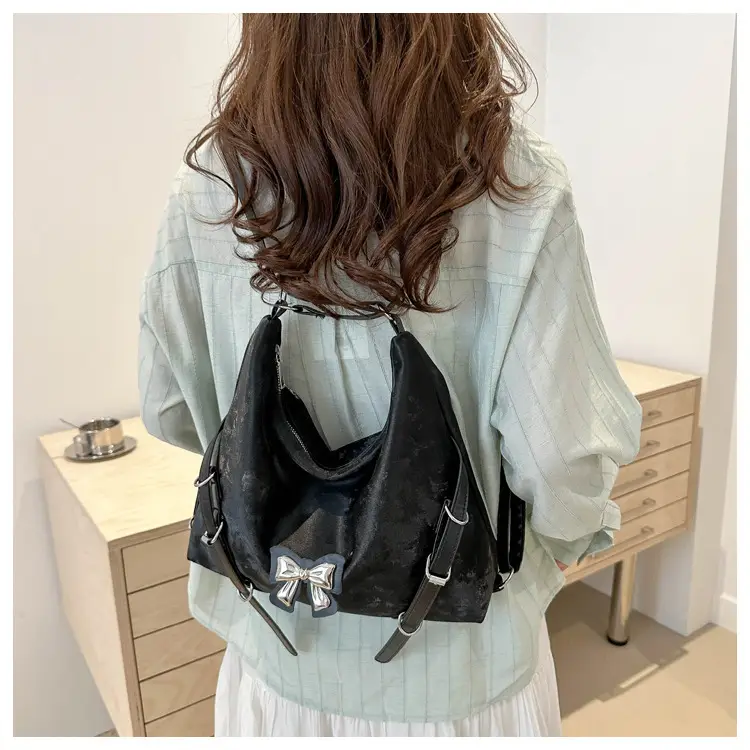 Silver Butterfly Tote Bag Women's 2024 Commuter Cross Border — feature 24