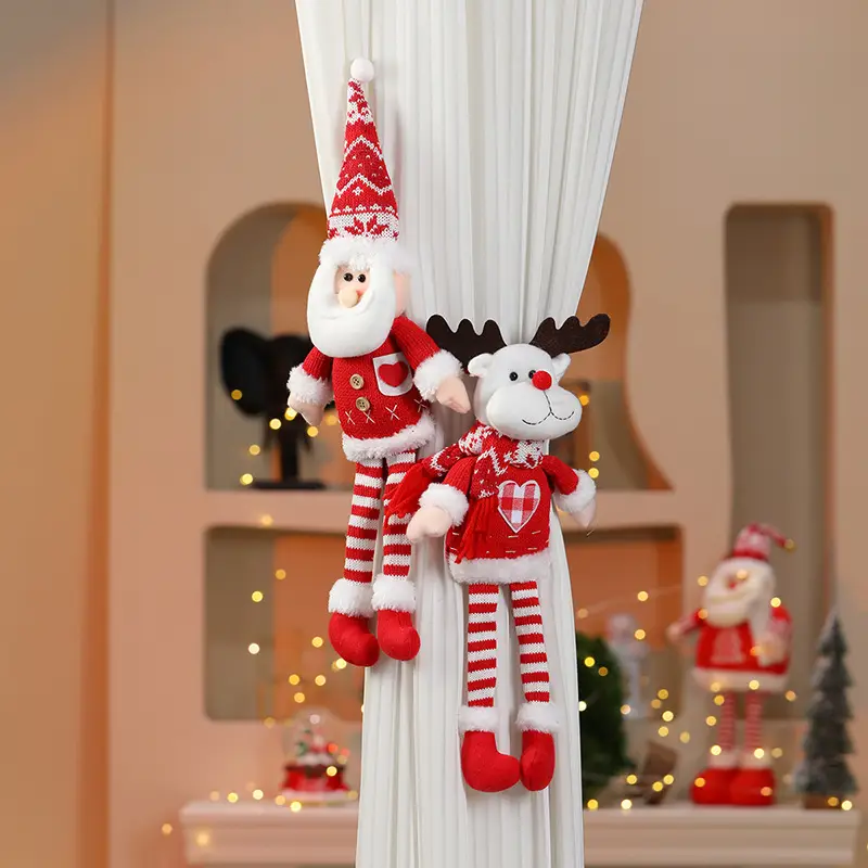 Cross-Country Christmas Snowman Curtain Decor — feature 2